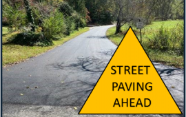 Street Paving Sign