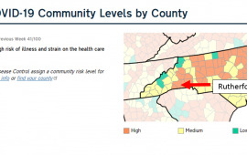 0722 CDC Community COVID-19 Levels by County