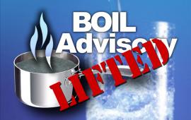 Boil advisory lifted  sign