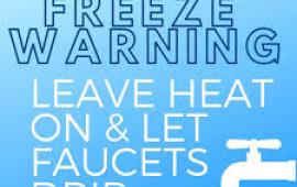 Freeze Warning Sign