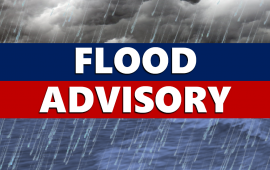 Flood advisory sign