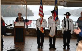 Mayor Pritchett with Honor Guard
