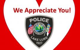 We Appreciate Lake Lure Police Department