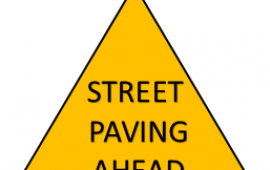 Street Paving Sign