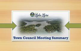 Town Council Meeting Summary Banner