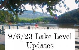 9/6/23 Lake Level Updates