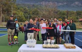 Tennis/Pickleball Court Ribbon Cutting Ceremony Photo