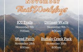 November 2023 Trail Workdays
