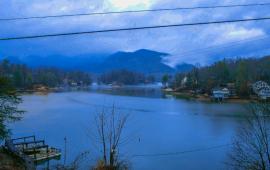 Lake Lure in winter