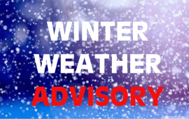 Winter Weather Advisory Sign