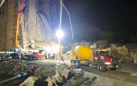 March 2024 Concrete Pour at the Lake Lure Dam