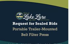 Advertisement for Bids - Portable Trailer-Mounted Belt Filter Press
