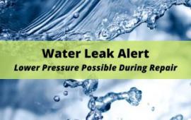 Water Leak sign
