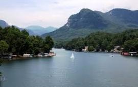 Lake Lure with Sailboat