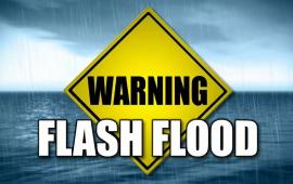 Flash Flood Warning Sign
