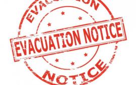 Evacuation notice 