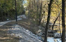 Road Repair Below Dam