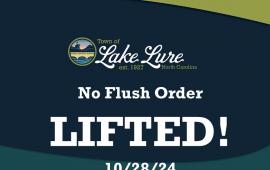 No Flush Order Lifted 10/28/24