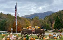 Historic Wagon with Autumn Decor