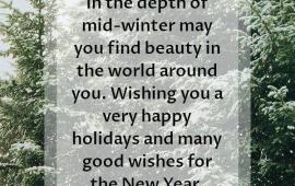 Holiday message