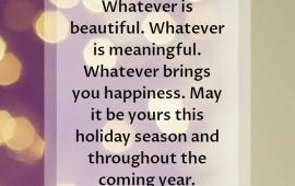 Holiday message 