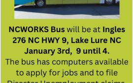 NC Works Internet Bus at Ingles January 3, 2025