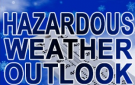 Hazardous Weather Outlook sign