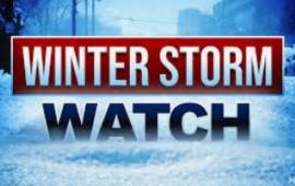 Winter Storm Watch sign