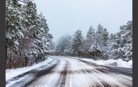Beware Black Ice sign