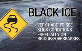 Black Ice Sign