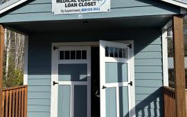 Bill's Creek Community Center Medical Equipment Loan Closet. 