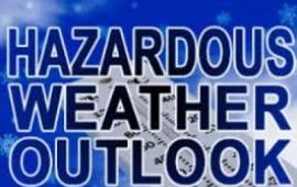 Hazardous Weather Outlook sign