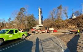 Crane at Dam Bridge 1/28/25
