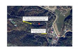 Lago Vista Map Showing Connectivity to CRSP