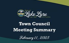 Town Council Meeting Summary Sign