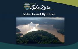 Lake Level Updates sign
