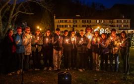 Kids Performing in Candle Light