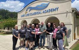 Lake Lure Classical Academy Generous Donation to the Town of Lake Lure and Chimney Rock Village