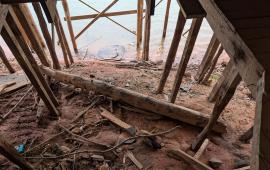 Debris under dock