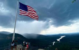 Chimney Rock State Park and View scape of Lake Lure By James Scott