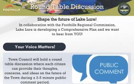 121026 Town of Lake Lure Round Table Discussion Flyer