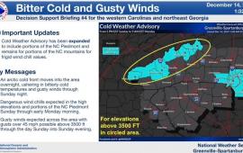 Prepare for bitter cold and gusty winds through Monday morning.