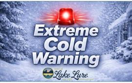 Extreme Cold Warning Winter Storm Warning with Town Logo