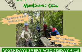 Trail Work Days Poster - Wednesday's 9-12