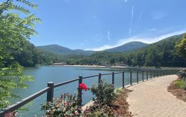 Lake Lure from the Gazebo Facing Lake Lure Beach