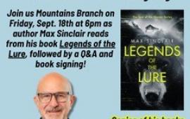 Mountains Branch Library Event - Legends of the Lure - 9/18/26 at 6PM