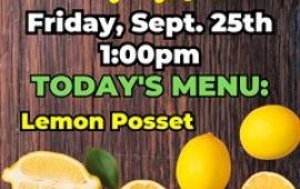 Mountains Branch Library Event - On the Menu with Maria - 9/25/26 at 1PM
