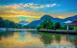 Lake Lure Gazebo at Sunset by Buddy Morrison