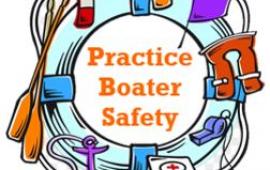 Practice Boater Safety Sign