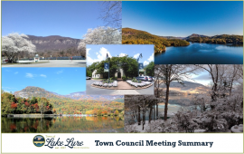 Town Council Meeting Summary Banner